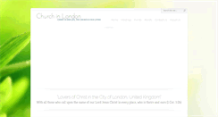 Desktop Screenshot of churchinlondon.org.uk